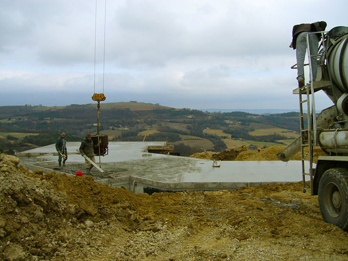 Cliquer pour fermer la fentre -  Coulage dalle Drome