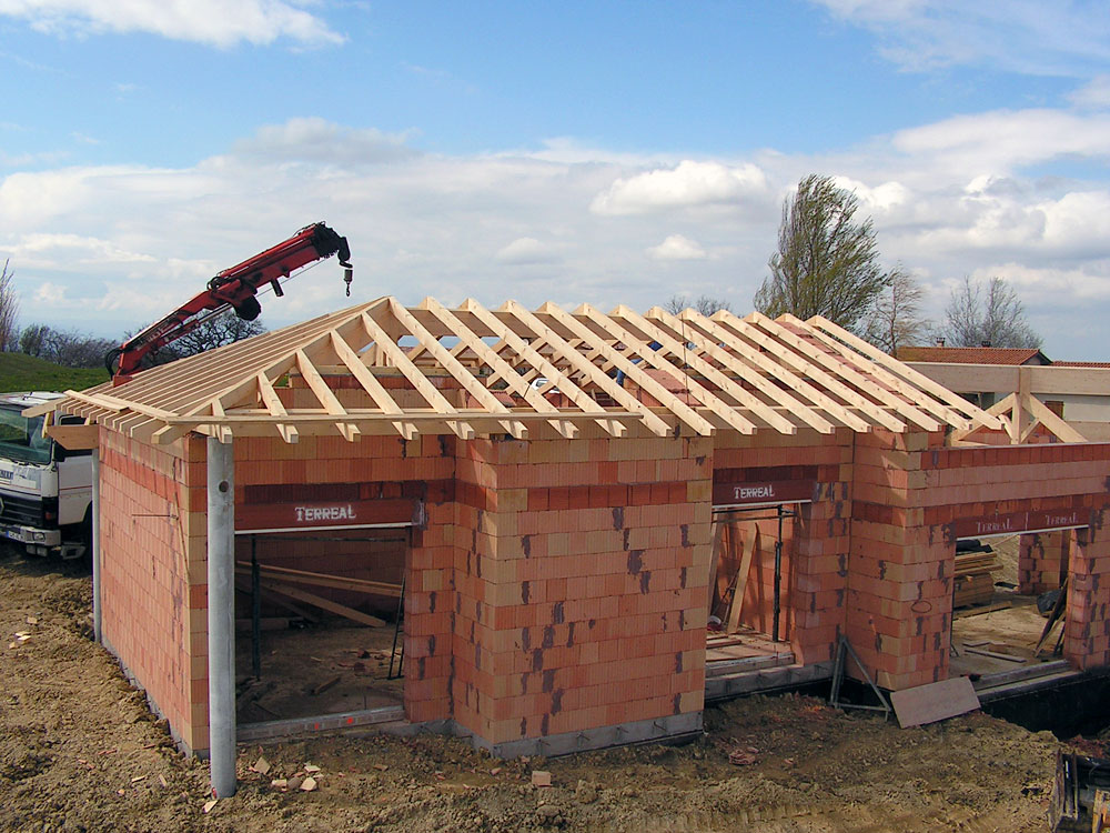 Cliquer pour fermer la fentre -  Charpente traditionnelle pose chevrons