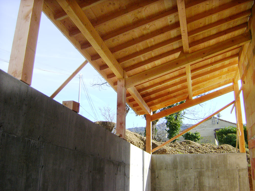 Cliquer pour fermer la fentre -  Charpente bardage douglas exterieur